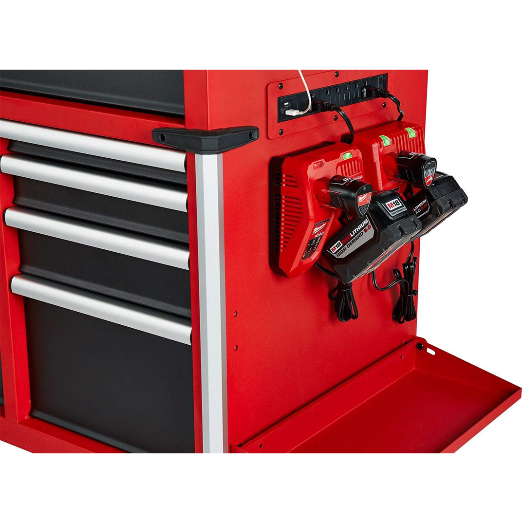 Milwaukee 56" Premium 18-Drawer Tool Box Chest and Cabinet Combo with Electronic Keypad Lock