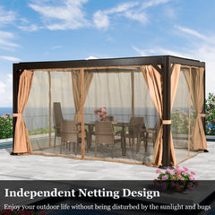 13' W x 10' D Aluminum Pergola