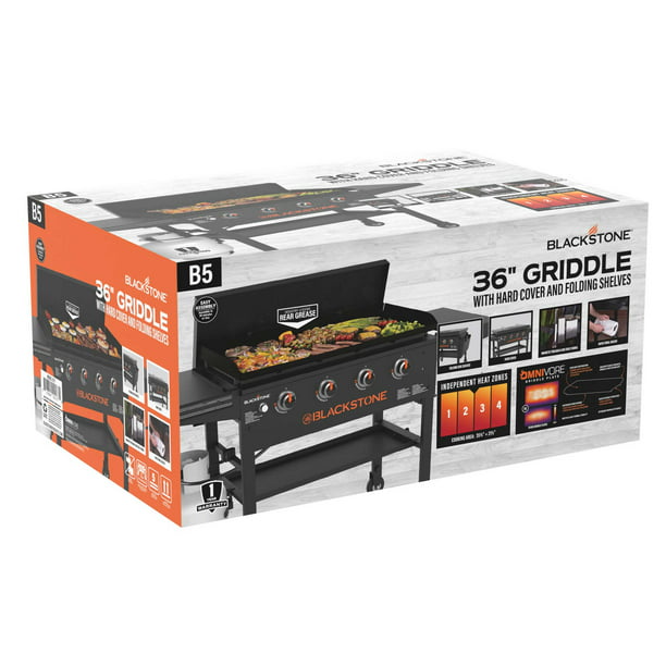 Blackstone 4-Burner 36" Propane Outdoor Griddle with Air Fryer and Hood