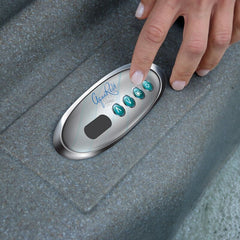 AquaRest Spas Premium 500 5-Person Lounger Plug and Play with 29 Stainless Jets, Ozone, and LED Waterfall