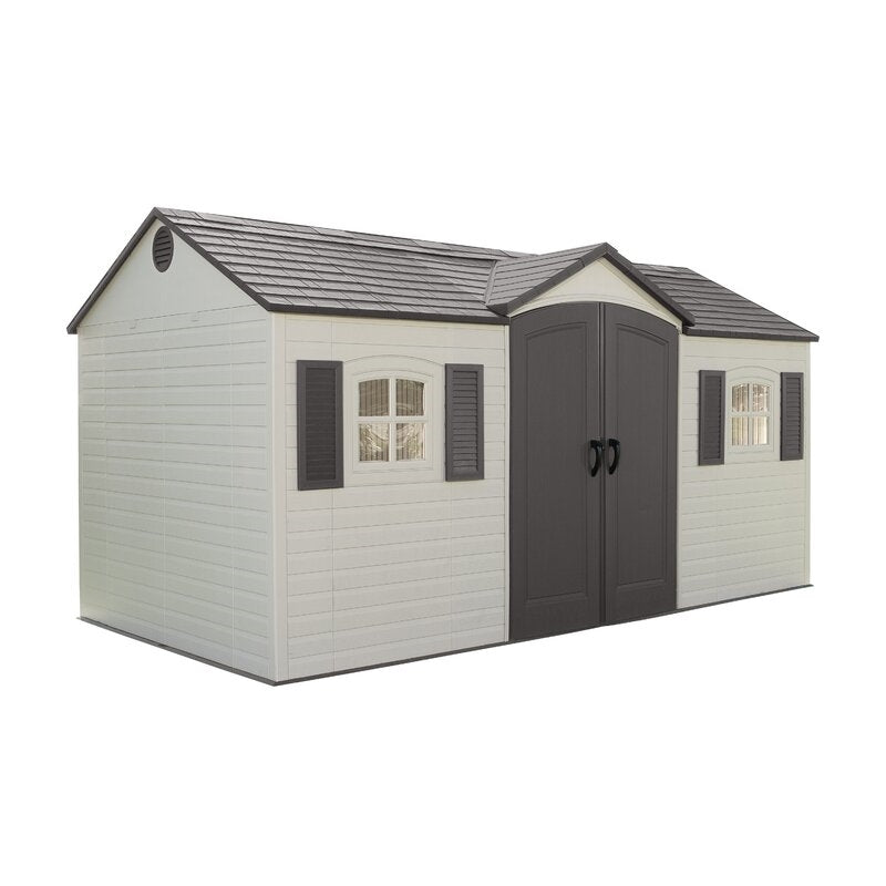 15 ft. x 8 ft. Double Door Storage Shed
