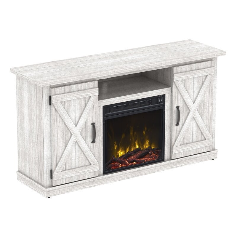 TV Stand for TVs up to 55" with Fireplace Included
