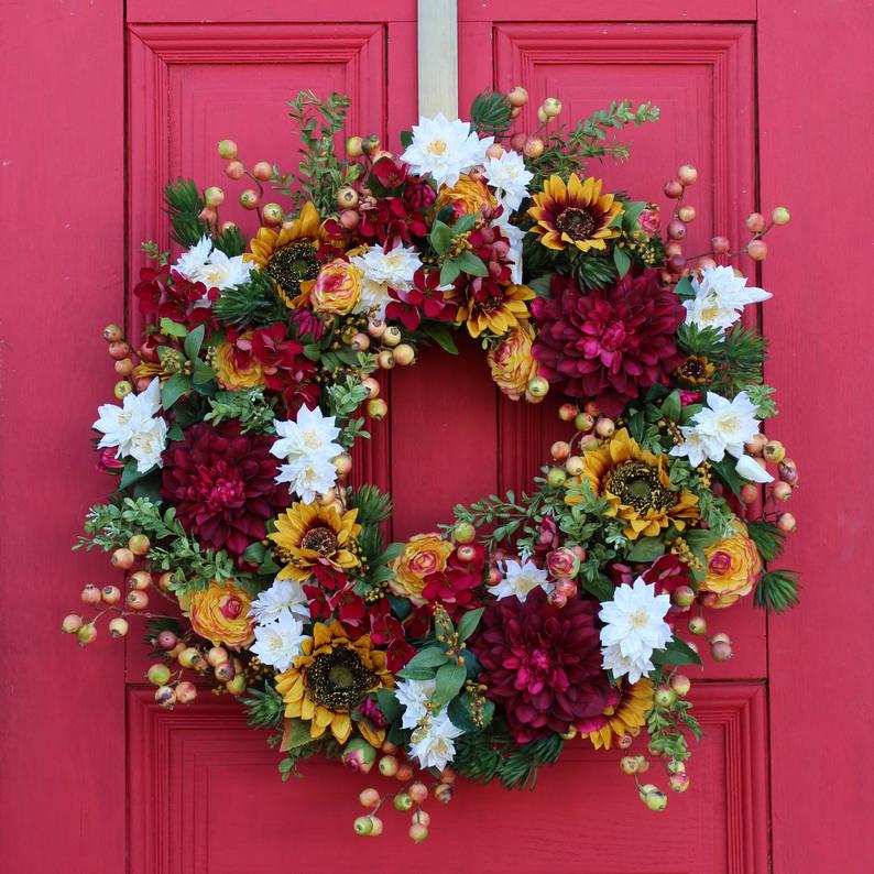 💐🎉 Geraniums basket Wreaths💐(🎁Easter Hot Sale🎁)