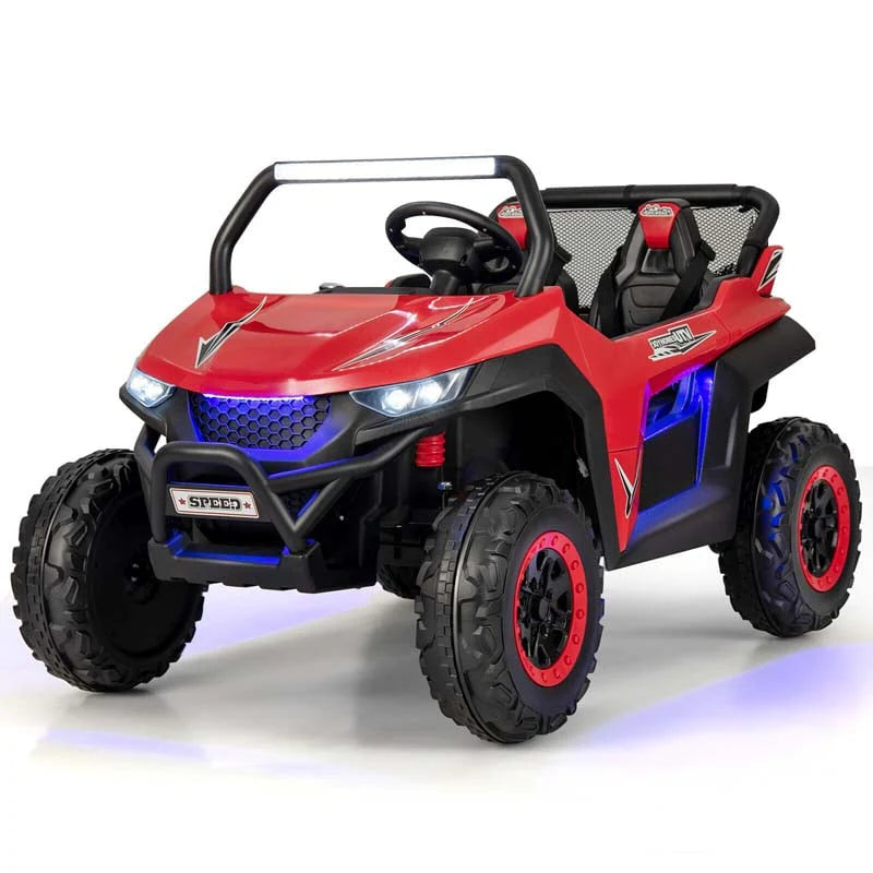 12V 2 Seater Kids Ride On Utv Car Battery Powered Rc Electric Vehicle With Lights Amp Music