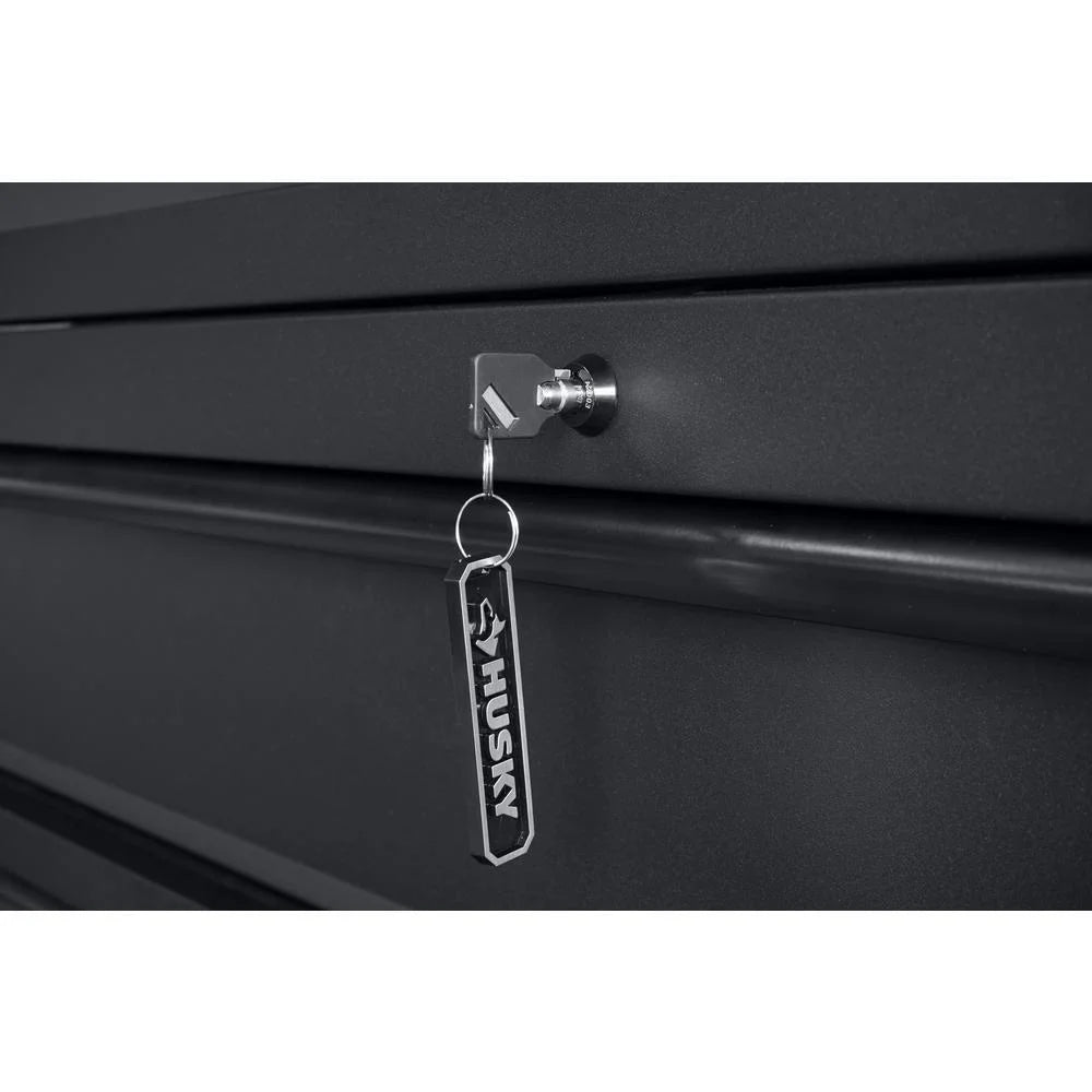 80" Wide 10 Drawer Deep Combo Tool Chest and Roller Cabinet Set, Matte Black (Set of 3)