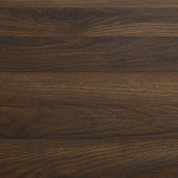 Walker Edison Beaumont Modern Farmhouse Sliding Slat Door Storage Cabinet, 32 Inch, Rustic Oak Rustic Oak Groove Door Cabinet