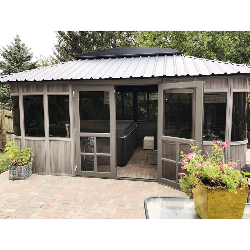 Colorado 17.5 Ft. W x 11.5 Ft. D Composite PVC Patio Gazebo Gazebo