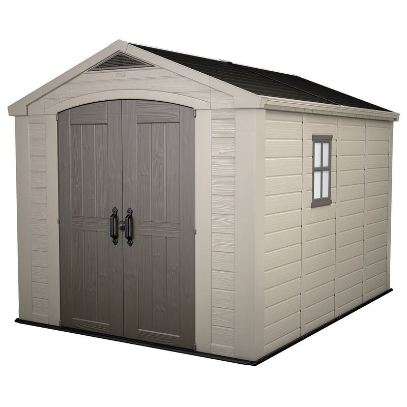 Factor 8 ft. W x 11 ft. D Resin Storage Shed