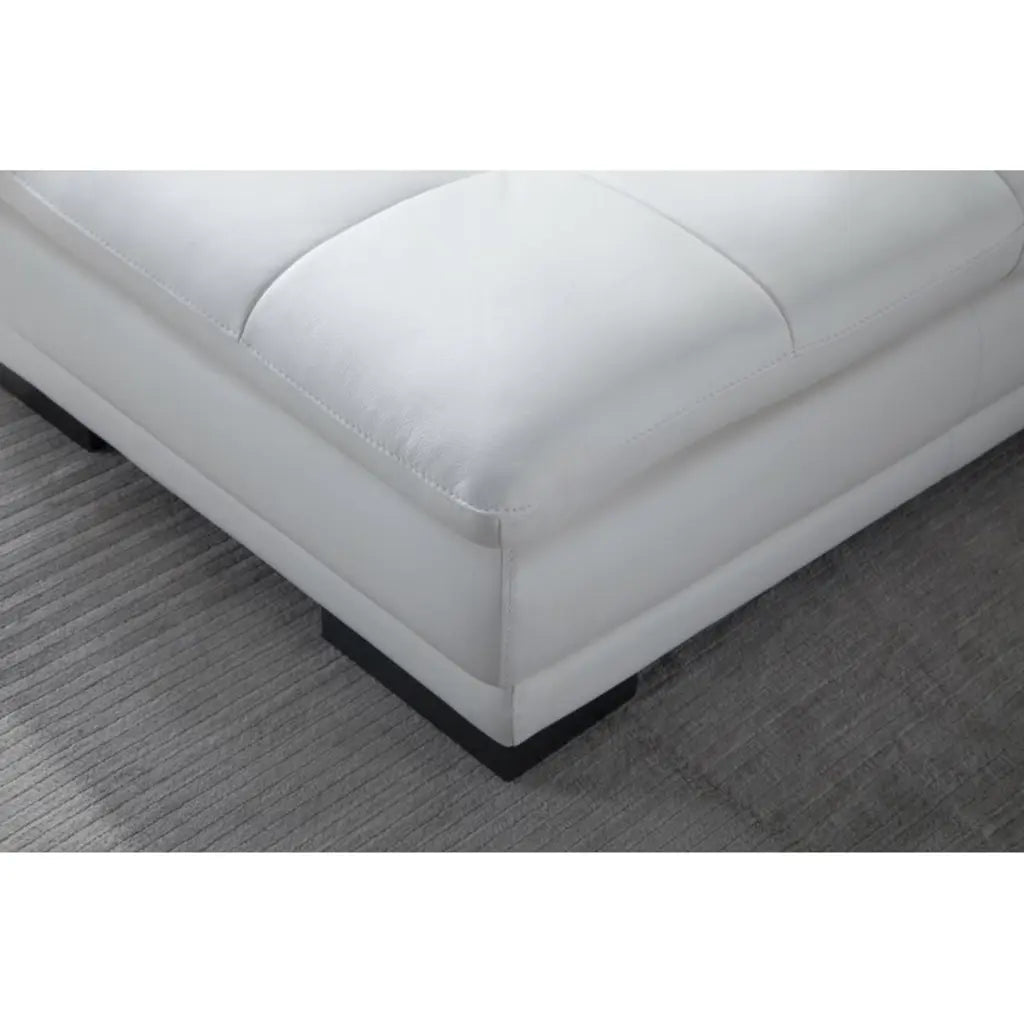 124' Wide Leather Match Sofa & Chaise