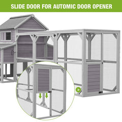 Anyi 59 Square Feet Chicken Coop with Chicken Run''