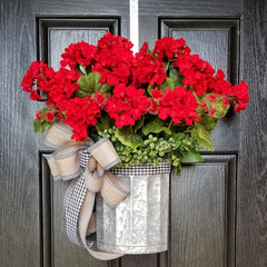 💐🎉 Geraniums basket Wreaths💐(🎁Easter Hot Sale🎁)