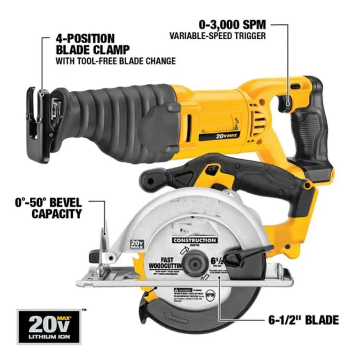 💥Clearance Sale🔥 20-VOLT MAX LITHIUM ION BEST CORDLESS COMBO KIT (24-TOOL)
