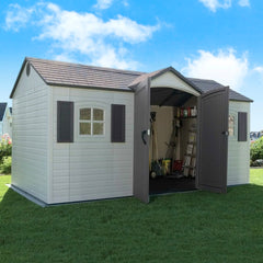 15 ft. x 8 ft. Double Door Storage Shed