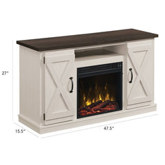 TV Stand for TVs up to 55" with Fireplace Included
