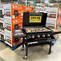 BLACKSTONE 4-Burner 36" Propane Outdoor Griddle with Air Fryer and Hood