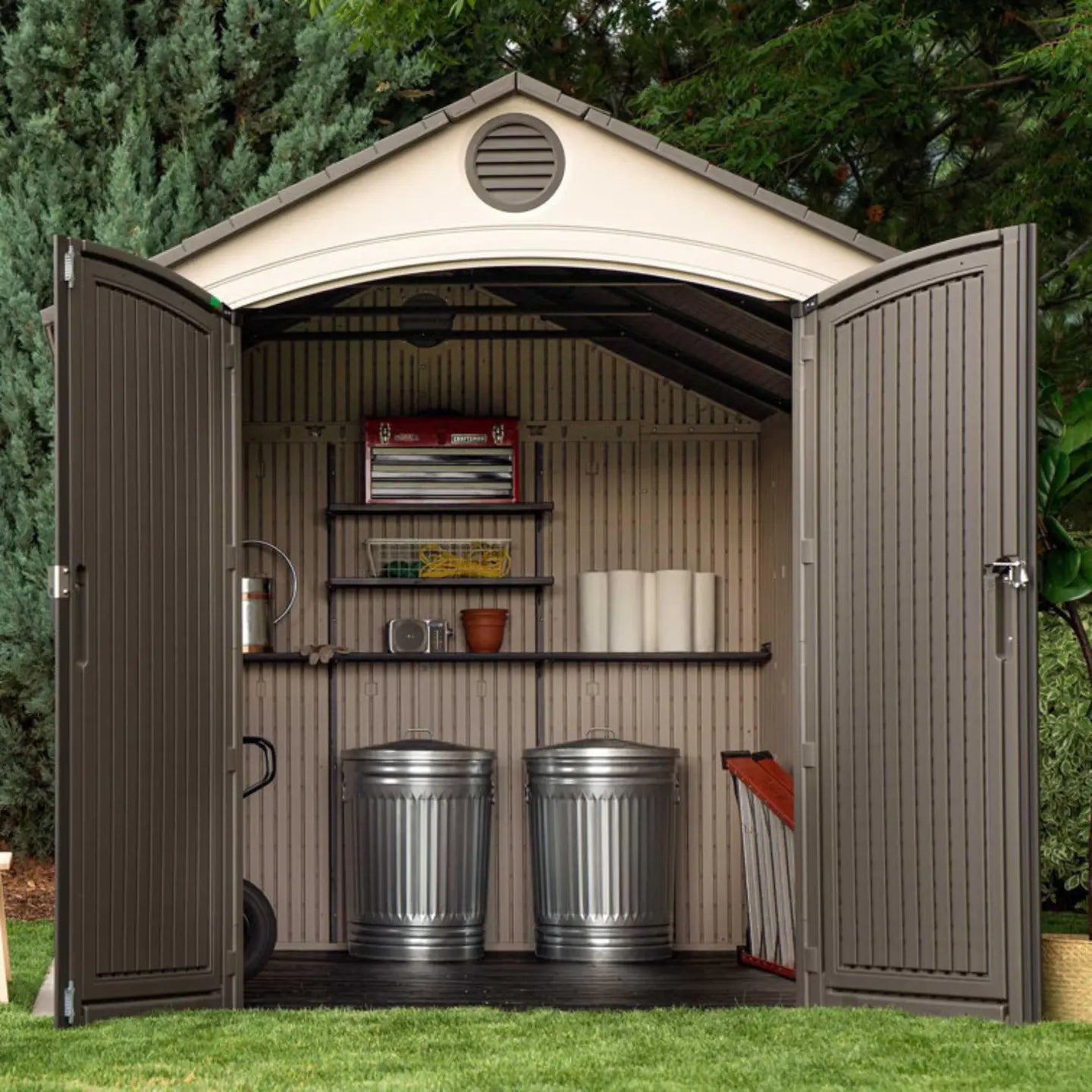 Lifetime 8 ft. x 12.5 ft. High Density Reinforced Structure Outdoor Storage Shed