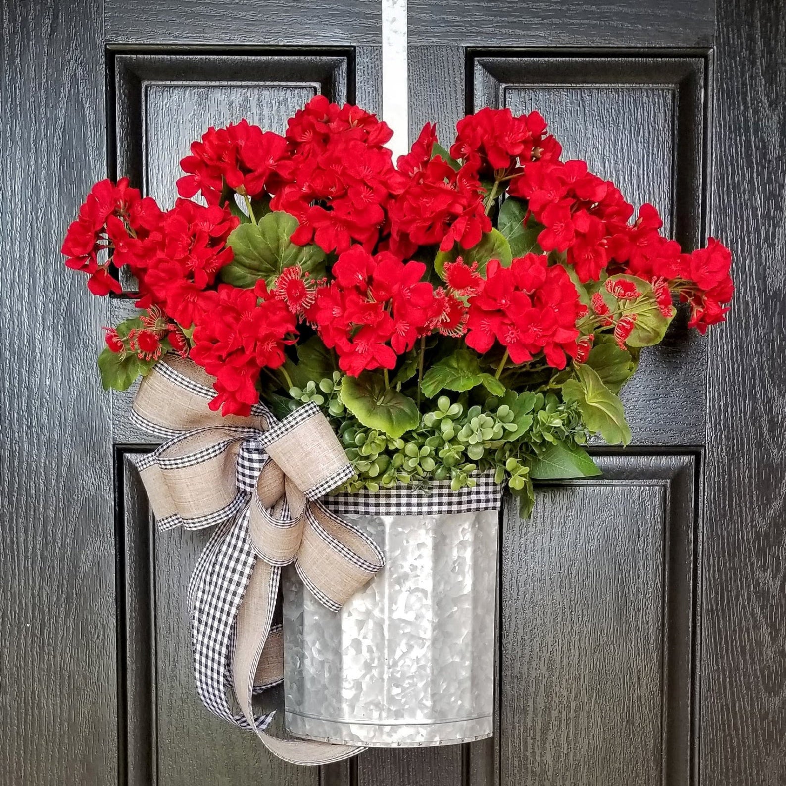 💐🎉 Geraniums basket Wreaths💐(🎁Easter Hot Sale🎁)