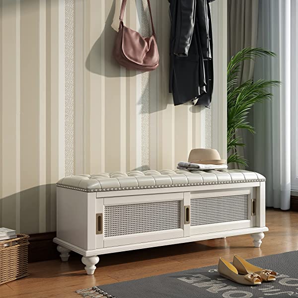 K KELBEL Shoe Rack & Shoe Bench & Shoe Cabinet & Boot Organizing Detachable Cushion with Hidden Storage Compartment,Large Size XX-Large(Upgrade Classic Shoe Cabinet)