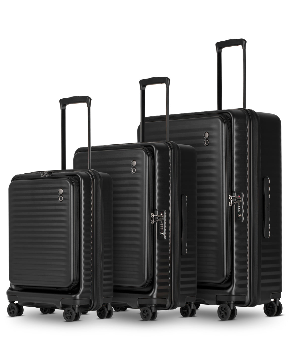 Celestra 3 piece Suitcase Set, Black