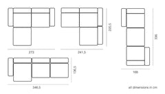 Corner sofa khaki