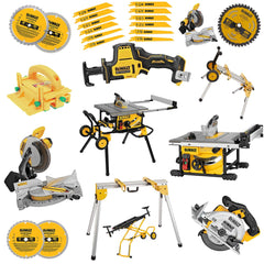 💥Clearance Sale🔥 DEWALT Table Saw,Reciprocating Saw,Miter Saw COMBO KIT. (15-TOOL)