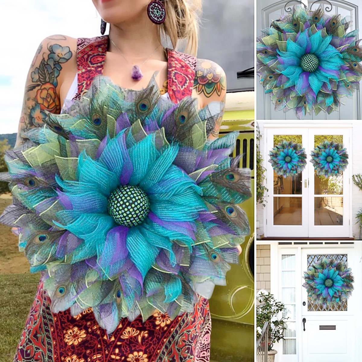💐🎉 Geraniums basket Wreaths💐(🎁Easter Hot Sale🎁)