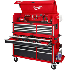 Milwaukee 56" Premium 18-Drawer Tool Box Chest and Cabinet Combo with Electronic Keypad Lock