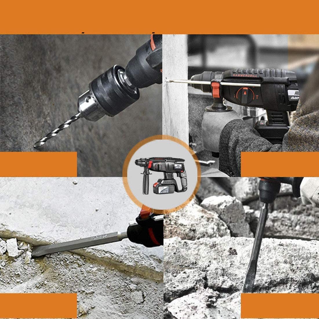 Power Tool Kit 4 Piece Drill/Wrench/Hammer/Angle Grinder, limited time discount of $39.99, after selling 500 pieces, it will be restored to $199