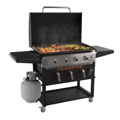 Blackstone 4-Burner 36" Propane Outdoor Griddle with Air Fryer + Hood + FREE Full BBQ Set – All in One Deal!