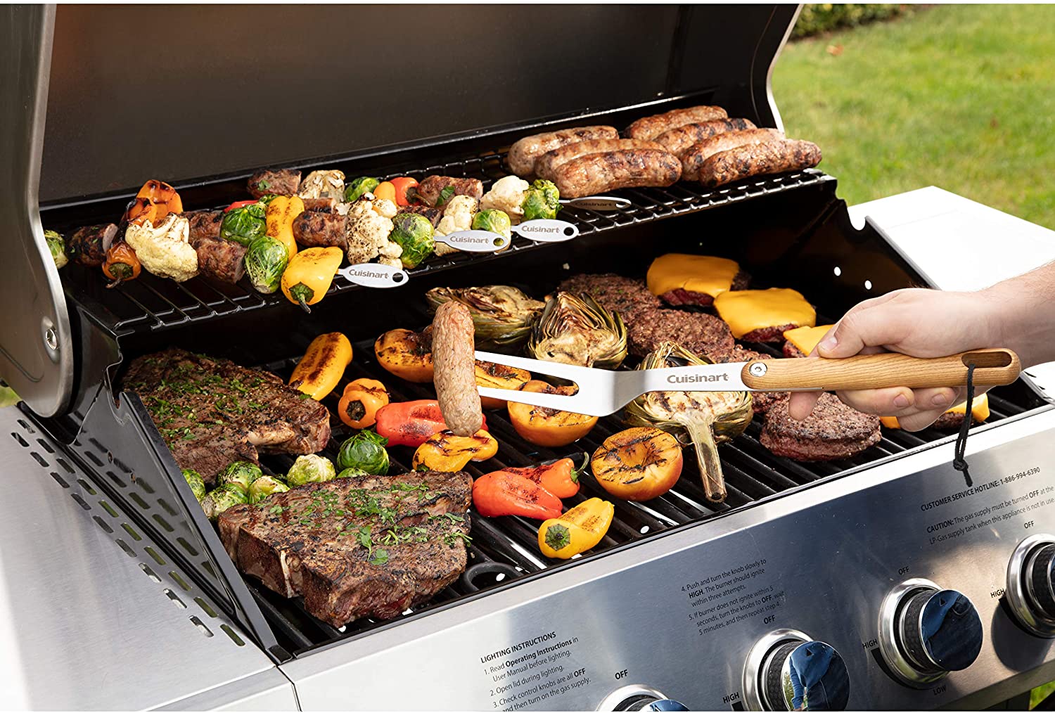 Cuisinart CGG-8500 Side Five Burner Gas Grill