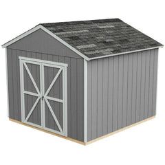 Installed Rookwood 10 ft. x 10 ft. Wooden Shed with Autmun Brown Shingles
