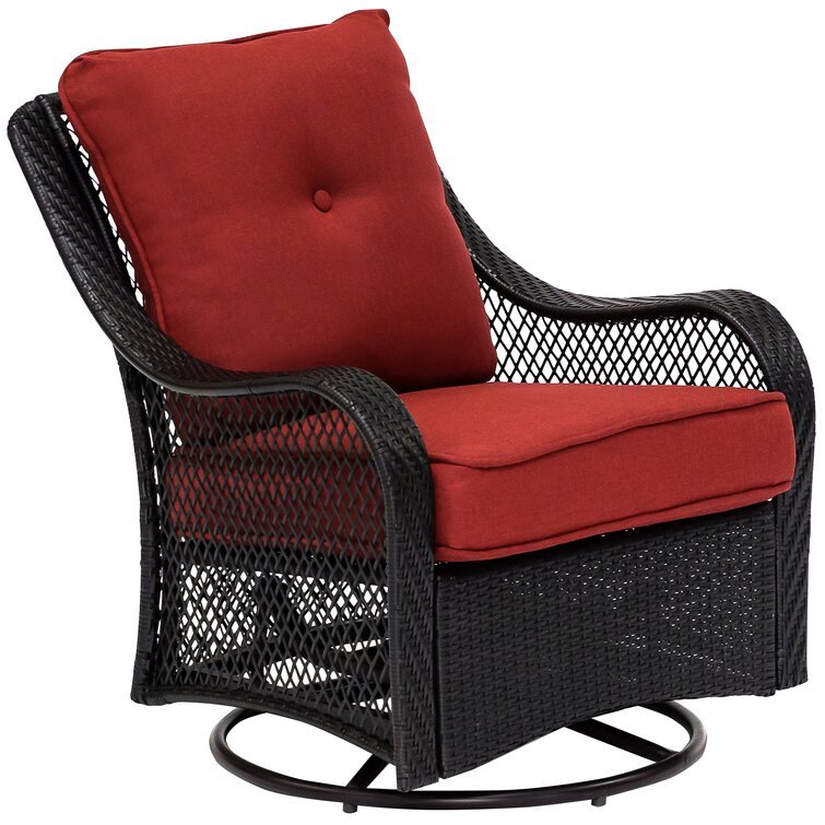 5-Piece Steel Patio Fire pit Conversation Set with Sahara Sand Cushions and 26 in. Square Fire pit Side Table
