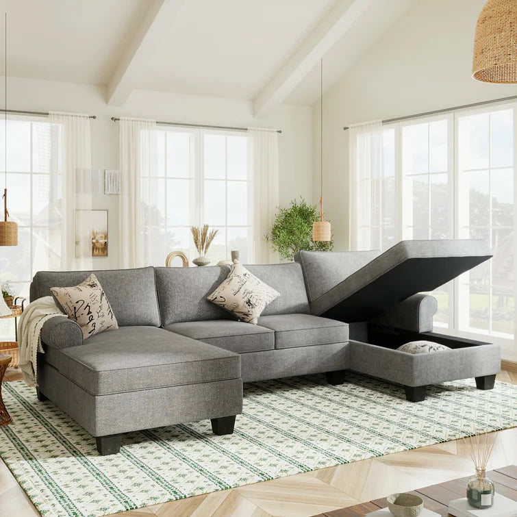 116" Wide Left Hand Facing Modular Sofa & Chaise