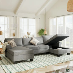 116" Wide Left Hand Facing Modular Sofa & Chaise