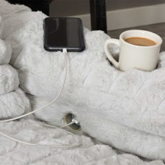 Nestle Recliner With Dual Cupholders And Charging Ports