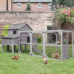 Anyi 59 Square Feet Chicken Coop with Chicken Run''
