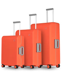 Fusion 3 piece Suitcase Set, Orange