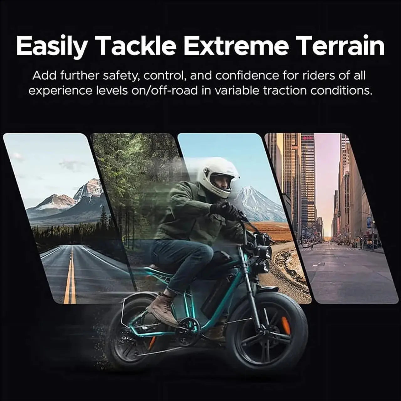 AKEZ Electric Bike for Adults - 1000W 28mph Moped Ebike with 48V 13A Removable Battery, Up to 94 Miles All Terrain Off Road E-Bike with 20*4.0" Fat Tire,Full Suspension,7-Speed UL Certified
