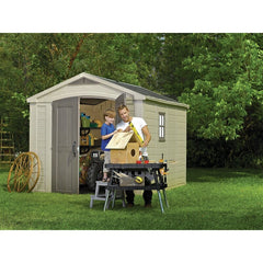 Factor 8 ft. W x 11 ft. D Resin Storage Shed